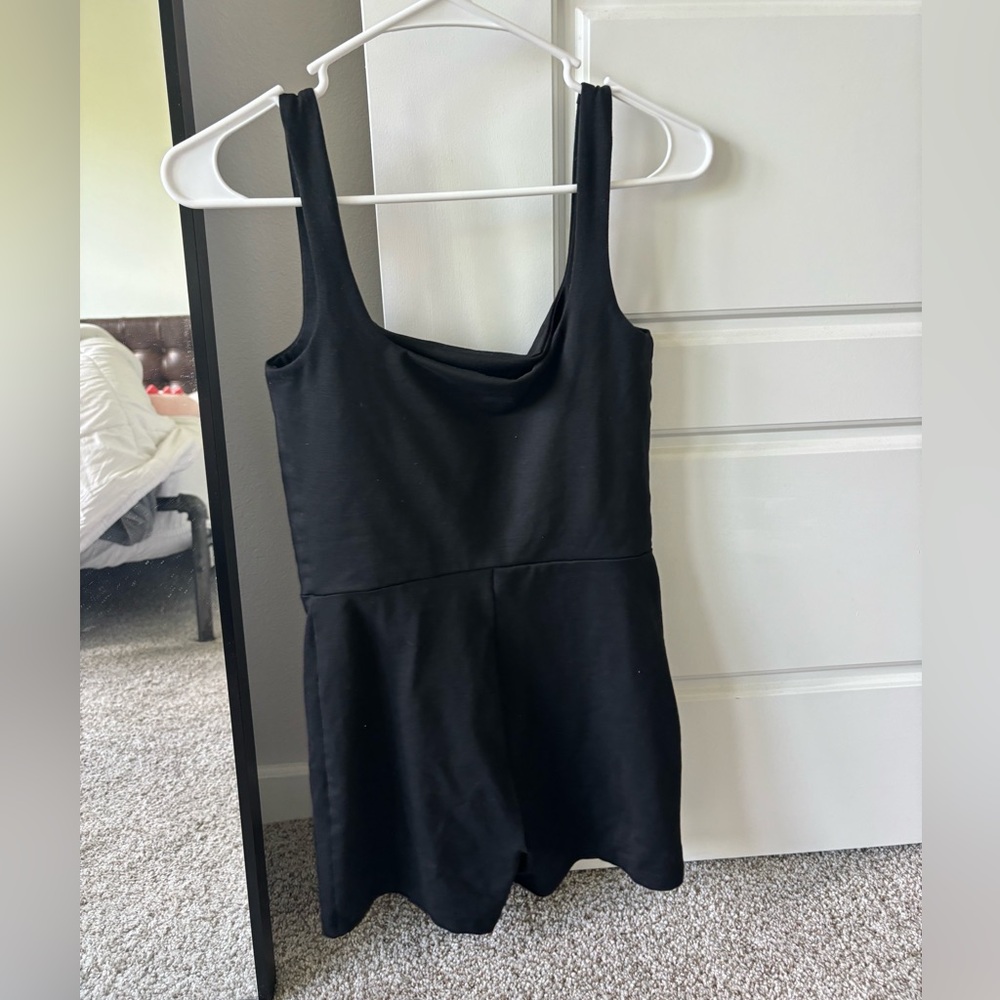 Reformation ecostretch short jumpsuit